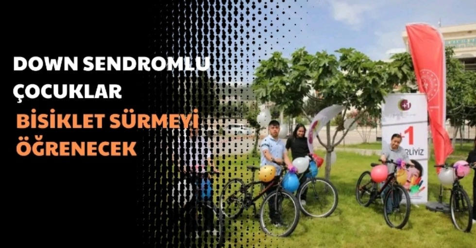 DOWN SENDROMLU ÇOCUKLARA BİSİKLET DAĞITILDI 